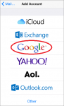 Add Google account iOS8 iPhone