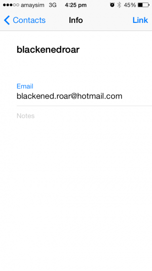 iphone screenshot linking merging contacts