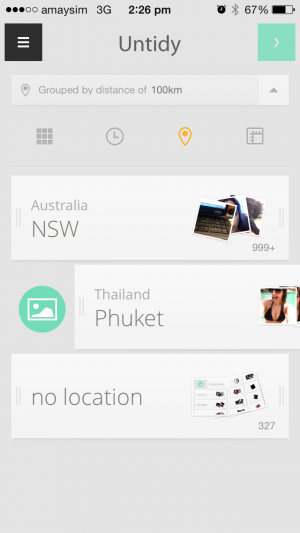 Tidy screenshot photo creating an album organise